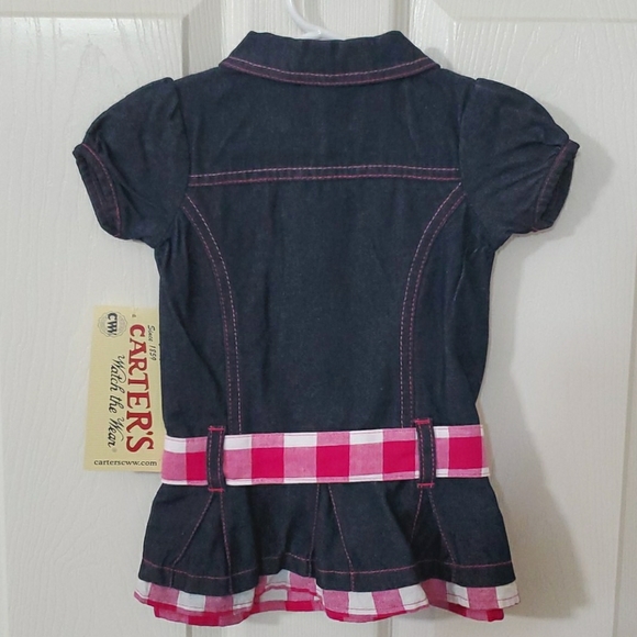 NWT Carter's 12 Months Denim Button Top - Picture 2 of 3
